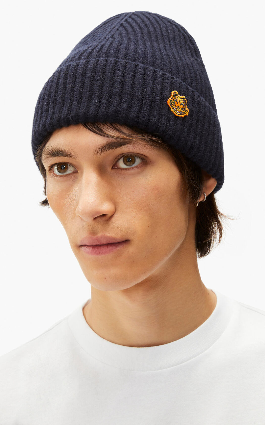 Gorro Kenzo Tiger Crest wool Masculino - Azuis | 504MWLQSG